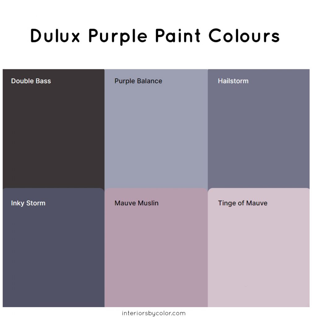 Dulux Purple Paint Colours