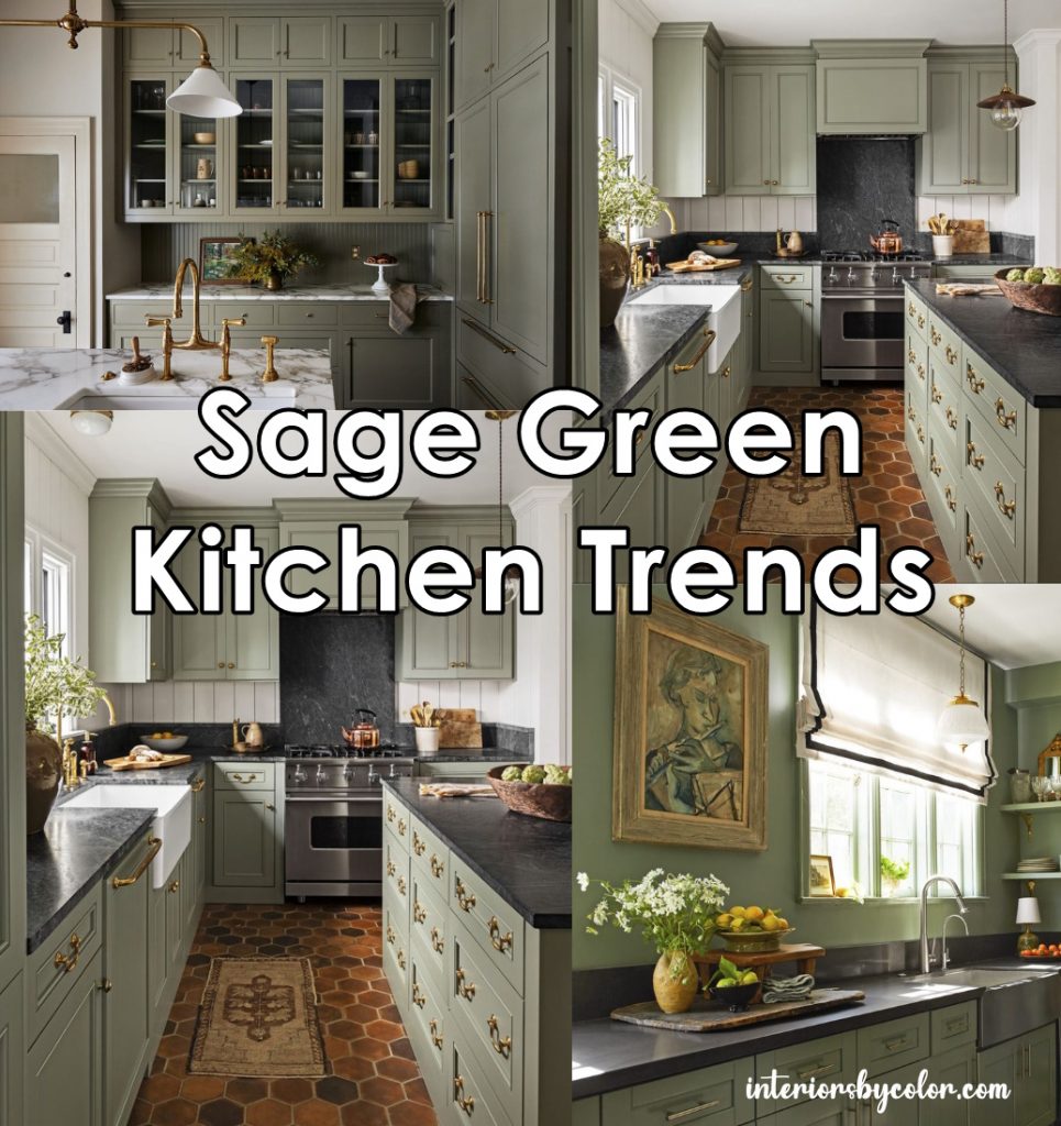 Sage green kitchen trends 2023