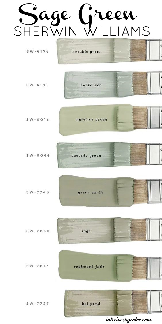 Sherwin Williams Sage-Green Paint Colors