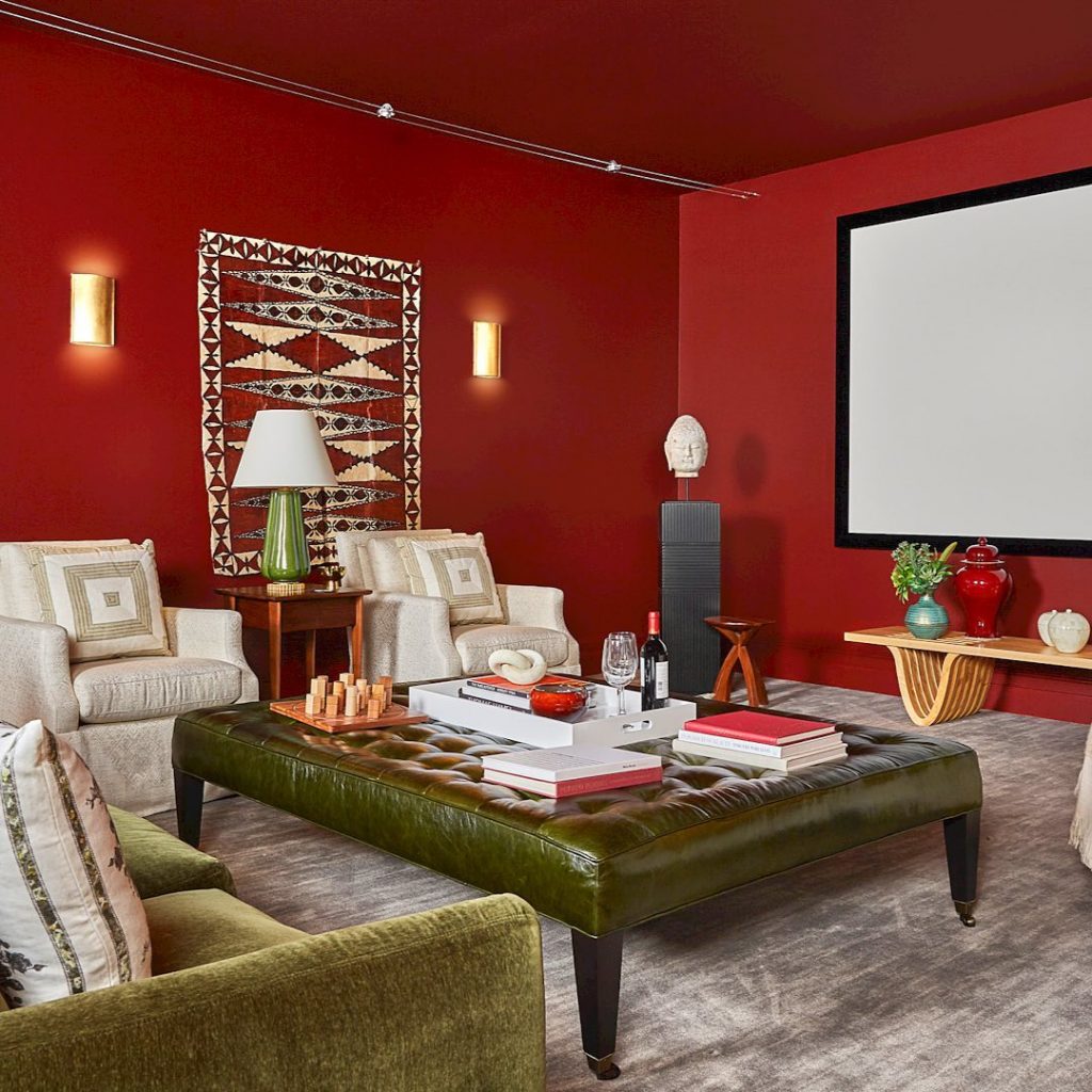 Bold Red Paint Color For Walls
