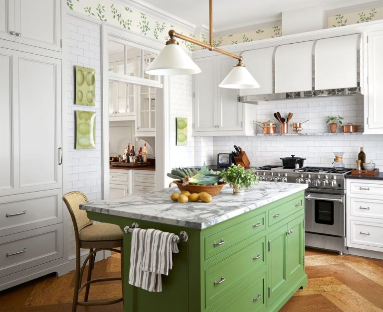 Green Kitchen and Island Trend 2023 Interiors By Color
