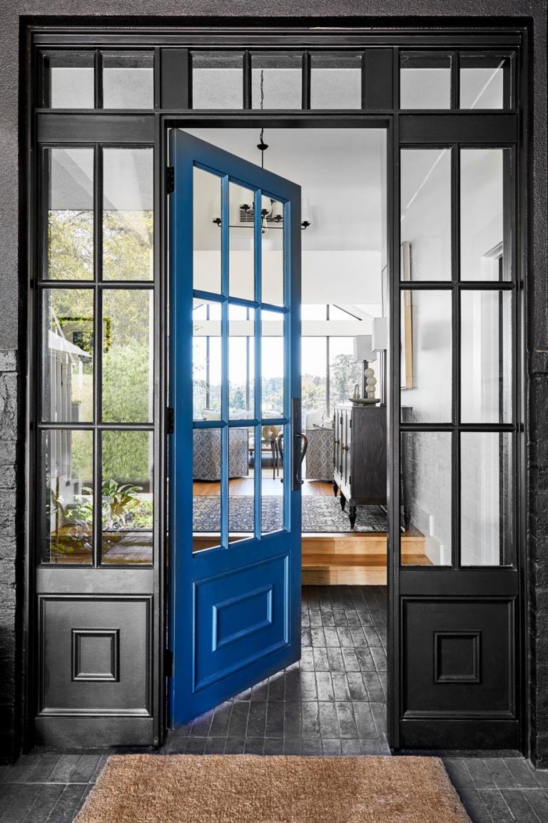 Monochromatic Home in Blue in the Mornington Peninsula Interiors By Color