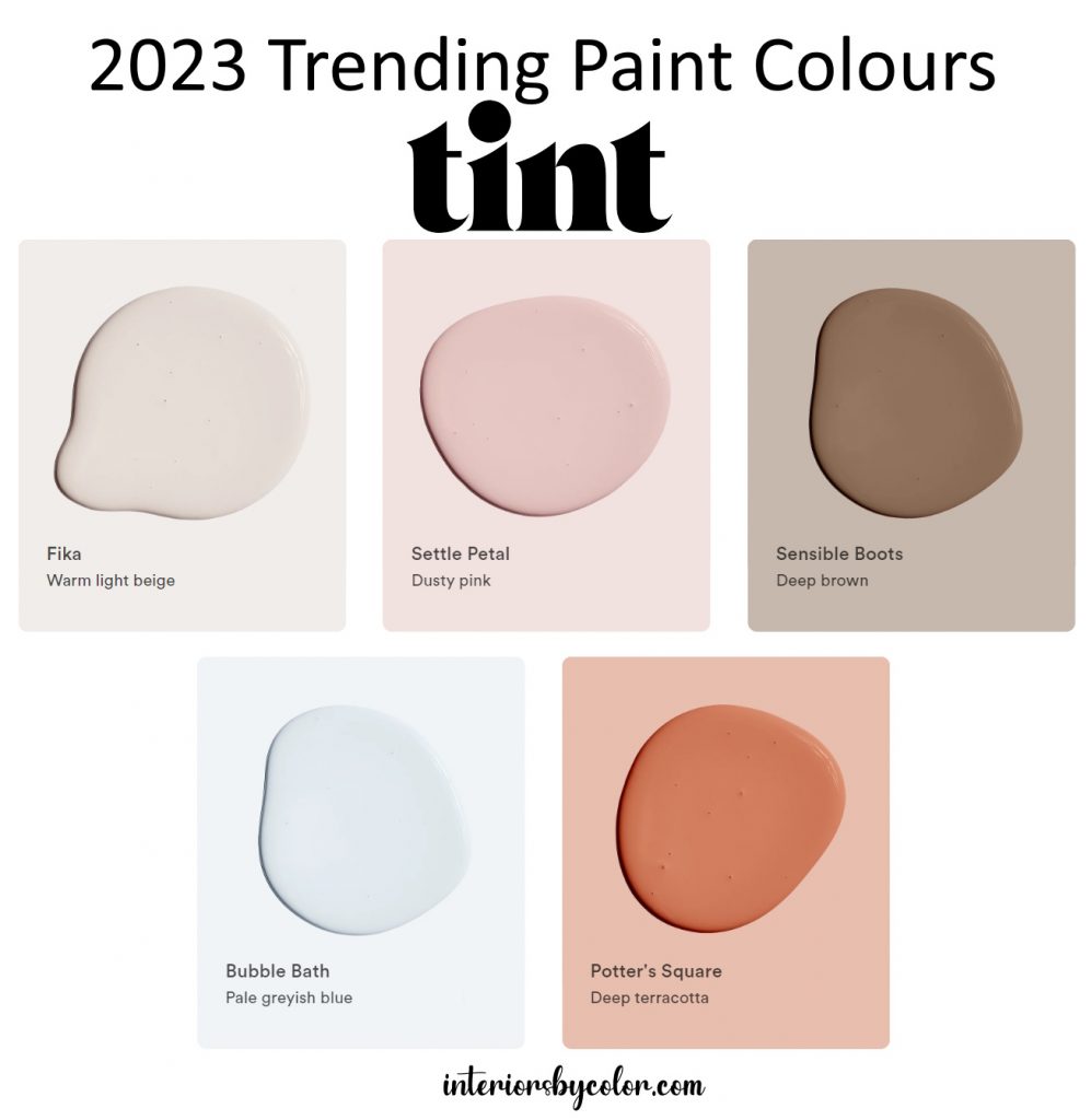 Tint Trending Paint Colours for 2023