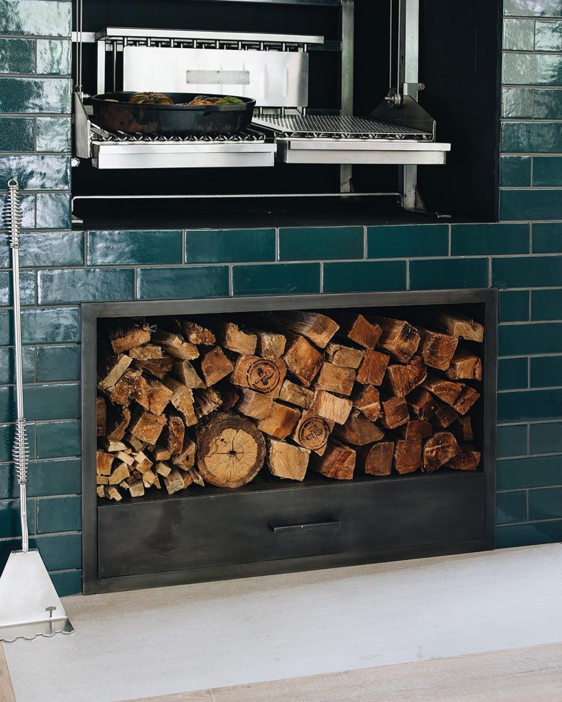 Green Tiled Hearth Oven
