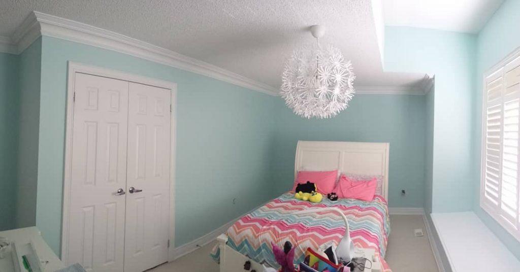 Benjamin Moore - Arctic Blue girls bedroom