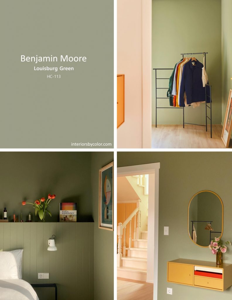 Benjamin Moore Louisburg Green wall color