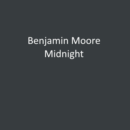 Benjamin Moore Midnight sample