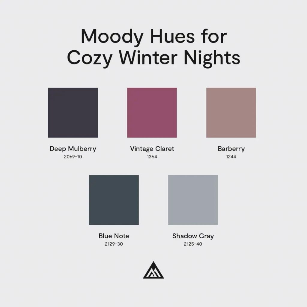 Benjamin Moore Moody Hues for Cozy Winter Nights