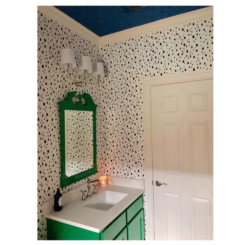 Jade Green by Benjamin Moore and sherwin williams danube blue bathroom paint