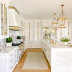 White Kitchen with Gold Accents