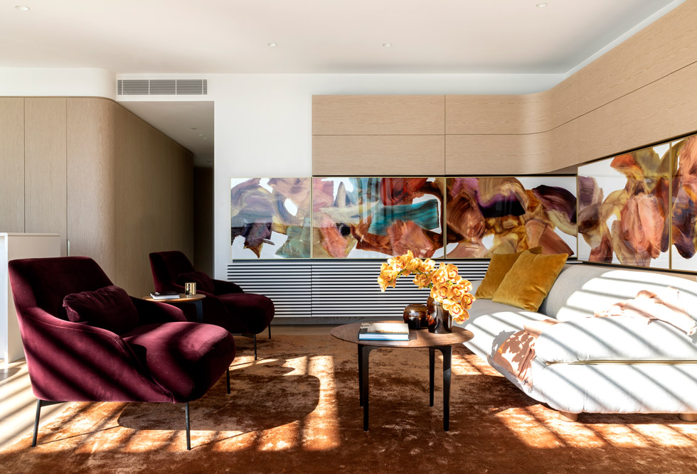 Smart Design Studio Alexander-at-Barangaroo-01-Living-room. The Australian Top 20 Interior Designers