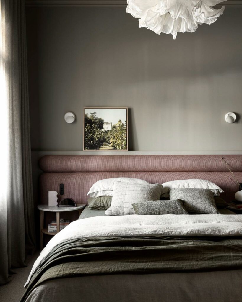 Top Australian Female Interior Designers - moody bedroom