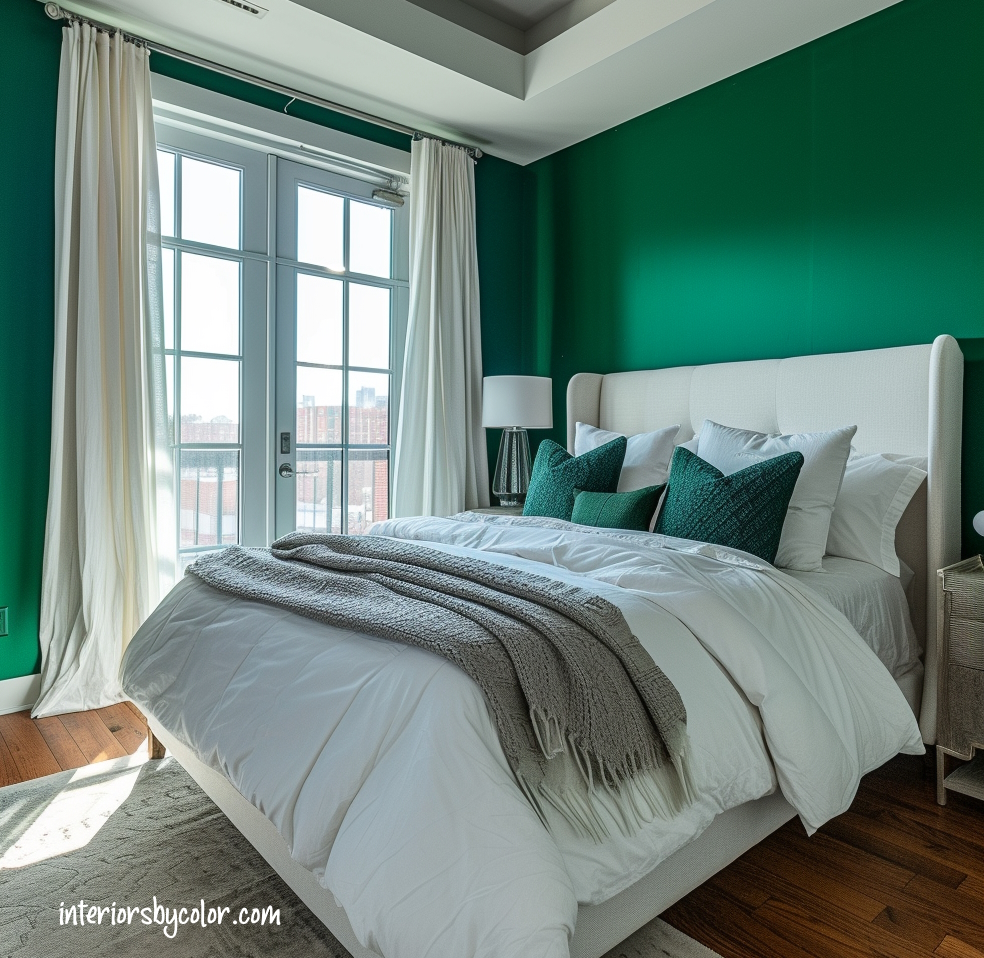 best wall paint color for bedrooms - Best Paint Color for Bedroom with White Furniture green walls