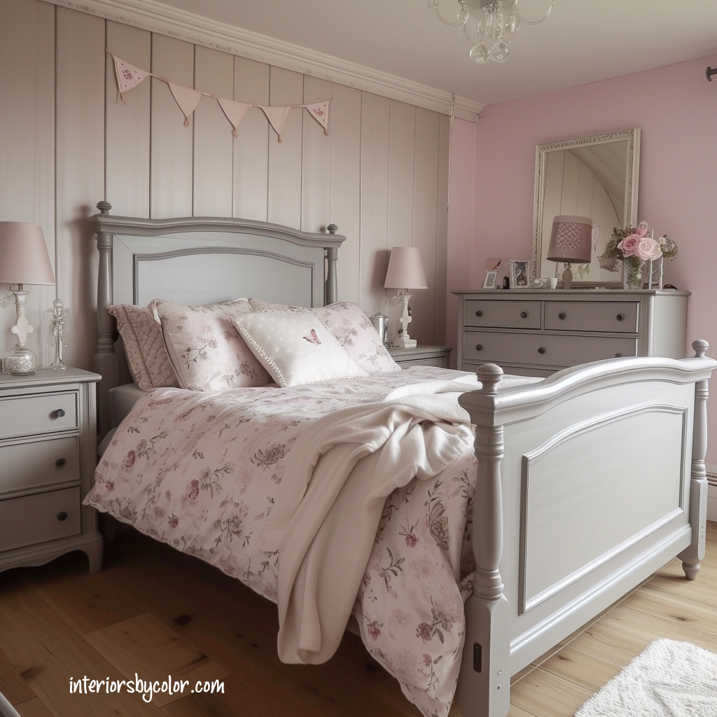 Best paint color for bedroom with grey furniture pastel pink wall
