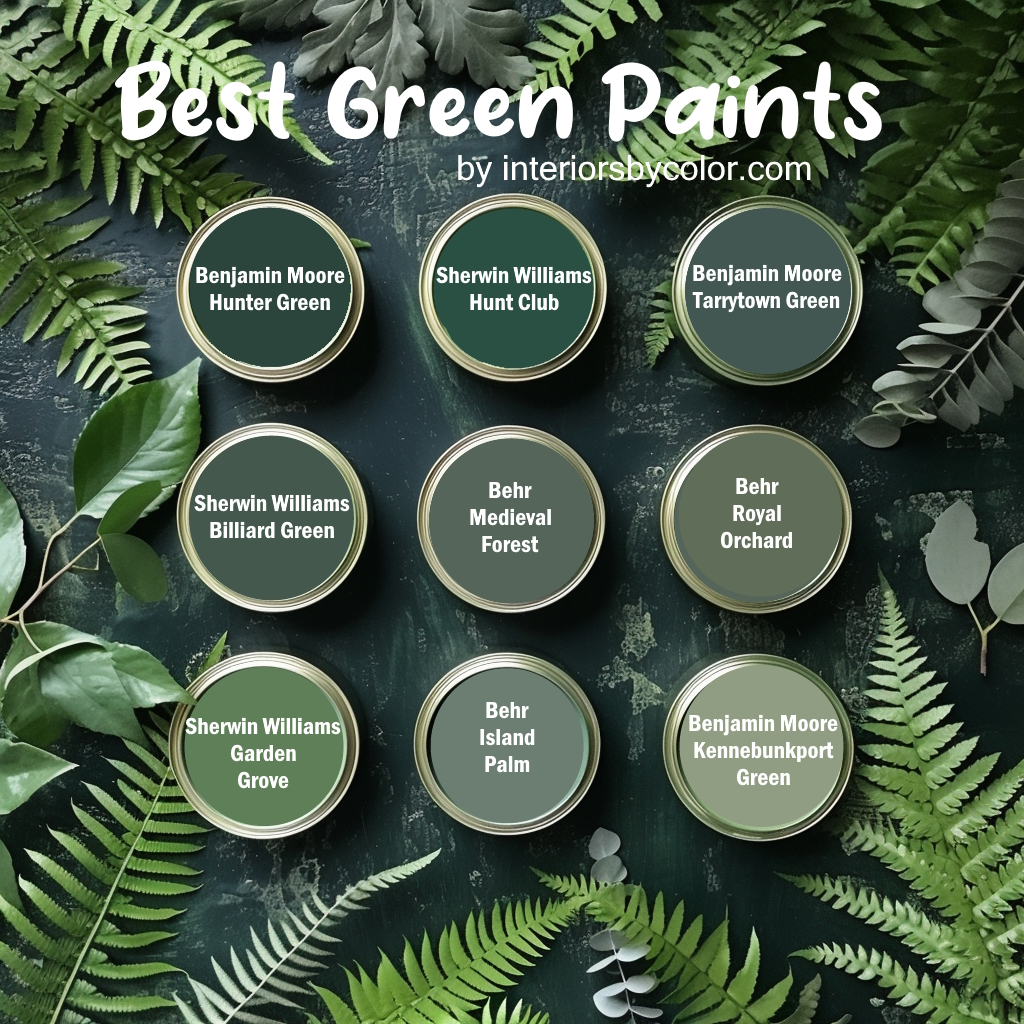best green paint color palette