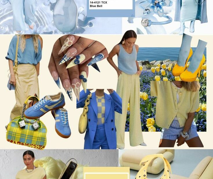 blue and yellow looks