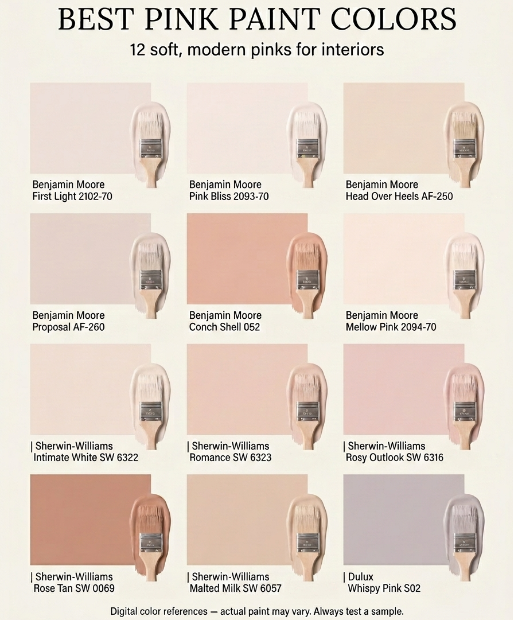 12 pink paint colors