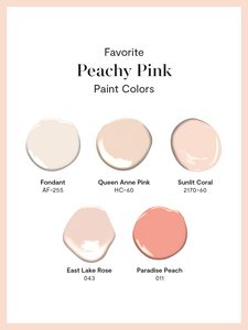 Benjamin Moore’s Peachy Pink Paint Colors