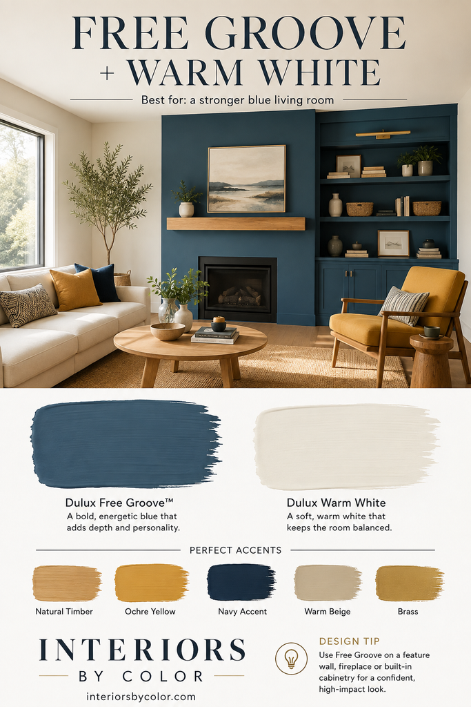 Dulux Free Groove Warm White living room