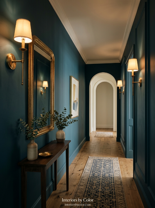dark paint colors for dark hallways